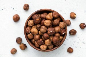Фундук сырой, не жареный, очищенный 500 гр.