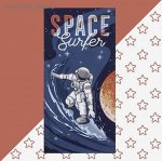 Полотенце &quot;Этель&quot; Space surfer, 70х140 см, 100% хлопок 160гр/м2