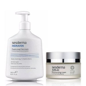 Сесдерма Набор "Очищение + увлажнение": крем-пенка 300 мл + крем 50 мл (Sesderma, Hidraven)
