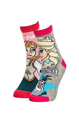 Комплект из 2 хлопковых длинных носков Frozen для девочек