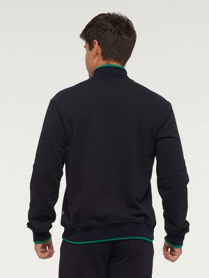Костюм спортивный мужской 211-13007   ТХ003-04/6085/7352 тёмно-синий/изумрудно-зелёный/т.синий