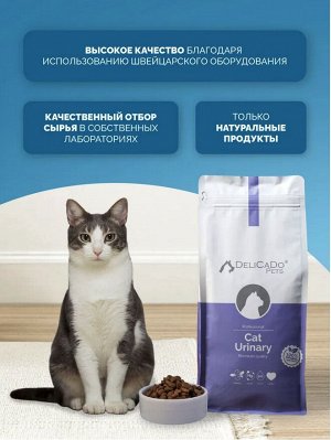 DELICADO®️ CAT URINARY Корм для кошек, 10кг
