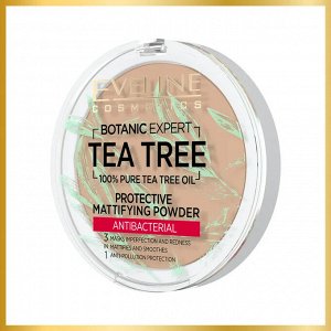 Пудра для лица антибактериальная матирующая 3в1 BOTANIC Expert №004- Beige