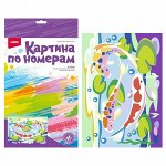 Набор для творчества Картина по номерам для малышей &quot;Золотые рыбки&quot; Ркн-076 Lori