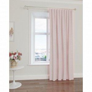 Портьерная штора, размер 200x260 см, цвет светло-розовый