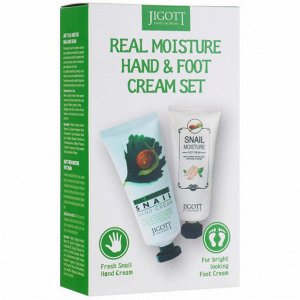 Бьюти-набор для ухода за руками и ногами JIGOTT Real Moisture Hand&Foot Cream Set