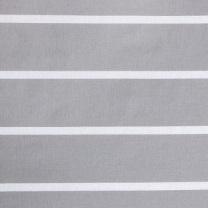 Простыня на резинке Этель 140х200х25 см "Gray stripes", 100% хлопок, поплин, 125 гр/м2