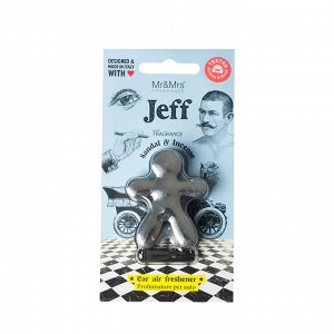 Mr&Mrs Fragrance Ароматизатор для автомобиля серебро хром Сандал и Ладан