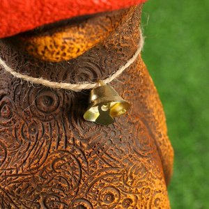 Садовая фигура "Бычок Мумыч" коричневый, 16х15х43см