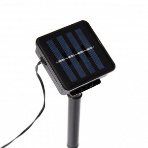 Садовый светильник на солнечной батарее «Обруч», 9 LED, свечение мульти