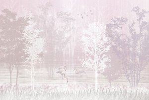 Фотообои Розовый фламинго  400х270