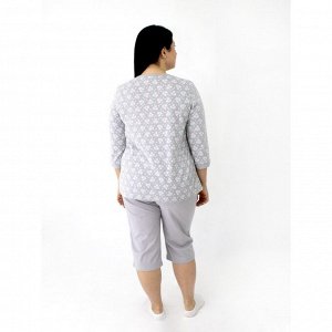 Пижама женская, размер 44, цвет светло-серый