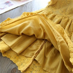 Платье Расцветка: белое или желтое    
состав: хлопок
Размерная сетка в галерее фотографий