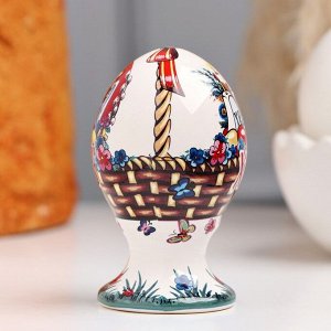 Сувенир "Яйцо малое. Корзинка", 7 см