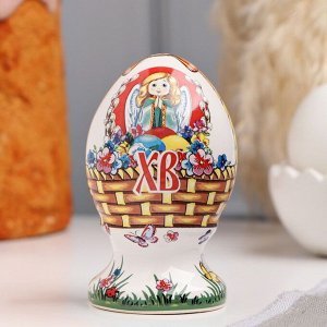Сувенир "Яйцо большое. Корзинка", 9 см