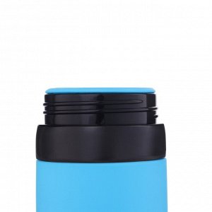 Бутылка для воды складная, 600 мл, 6.5 х 27 см, силиконовая