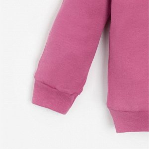 Костюм детский (свитшот, шорты) MINAKU, цвет малиновый, рост
