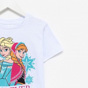 Костюм для девочки «Холодное сердце», футболка, брюки, Disney, рост 98-104 (30)