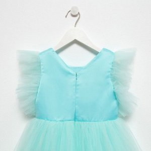 Платье для девочки с крылышками KAFTAN 30 (98-104 см), цвет бирюзово-голубой