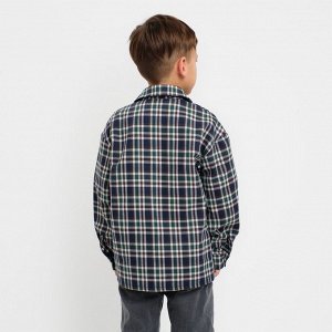 Рубашка для мальчика в клетку KAFTAN, 32 (110-116 см)