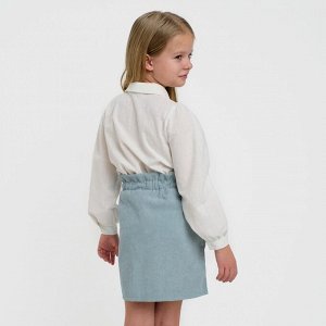 Юбка детская KAFTAN "Velvet", 30 (98-104), серо-голубой