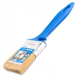 Кисть "Лаки" 50мм, толщина 12мм, синтетическая щетина длина 51мм, пластмассовая ручка, синий (Россия)