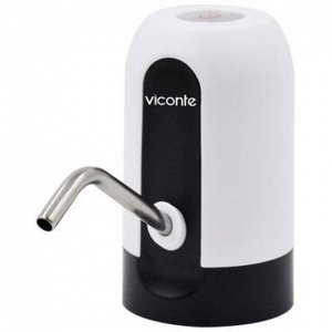 Автоматическая помпа для воды "Viconte" 5 Вт, ширина горлышка емкости до 5,8см, емкость литиевого аккумулятора 1200мАч, пластик (Китай).