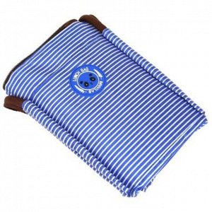 "Lunch bag" Сумка обеденная 26х13,5х22см (34см с ручками), полиэстер, на подкладке, внутренний карман на молнии, наружный карман, сумка-вставка 24х11,5х21см термоизоляция на молнии, синий (Китай)
