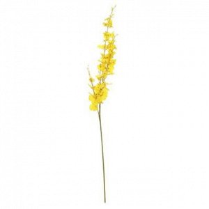 Декоративная ветка "Орхидея мелкая" цвет - желтый, 96см (Китай)
