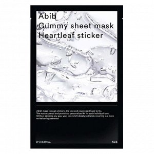 Abib Успокаивающая Маска для Чувствительной п Проблемной Кожи Gummy Sheet Mask Heartleaf Stiker
