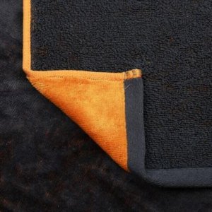 "Missoni-3046" Полотенце махровое 34х78см, плотность 375гр/м2, 100% хлопок, жаккард, оранжевый, Bolangde (Китай)