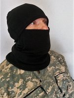 Балаклава мужская, флис, черная
