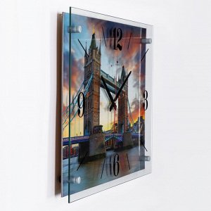 Часы настенные, серия: Город, "Тауэрский мост", 40х56  см