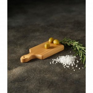 Доска деревянная для подачи и сервировки канапе Доляна, 15x7x1,6 см, массив бука
