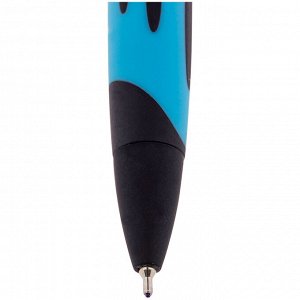 Ручка шариковая автоматическая Berlingo ""Color Zone"" синяя, 0,7мм, корпус ассорти