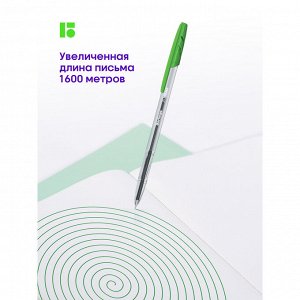 Ручка шариковая Berlingo ""Tribase"" зеленая, 1,0мм