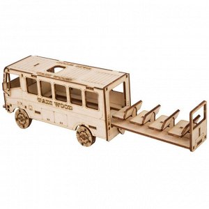 Конструктор деревянный Tadiwood ""Автобус""
