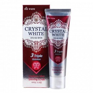 Mukunghwa Отбеливающая зубная паста с ароматом клюквы и мяты Crystal White