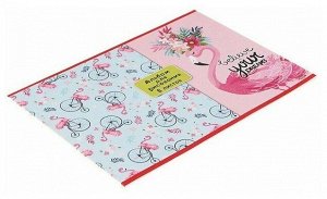 СИМА-ЛЕНД Альбом для рисования А4, 8 листов &quot;Фламинго на велосипедах&quot;, бумажная обложка,