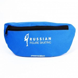 Сумка на пояс «Putin team», 32 x 8 x 15 cм, отд на молнии, синяя