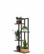 Подставка для цветов Этажи-4 440*240*930  Дуб Вотан