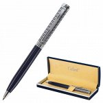 Ручка подарочная шариковая GALANT &quot;Empire Blue&quot;, корпус синий с серебристым, хромированные детали, пишущий узел 0,7 мм, синяя, 140961