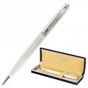 Ручка подарочная шариковая GALANT "Royal Platinum", корпус серебристый, хромированные детали, пишущий узел 0,7 мм, синяя, 140962