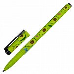 Ручка шариковая BRAUBERG SOFT TOUCH GRIP &quot;AVOCADO&quot;, СИНЯЯ, мягкое покрытие, узел 0,7 мм, 143716