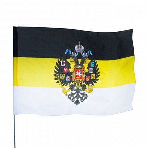 Флаг Российской империи с гербом, 135?90 см, полиэстер