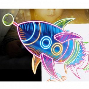 Магическая 3D доска для рисования 3D Glow Drawing Board