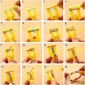 Набор для плетения браслетов из резинок - 3500 шт