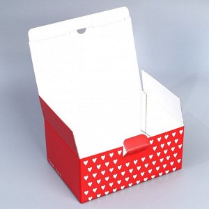 Коробка сборная «Люблю», 20 х 15 х 10 см