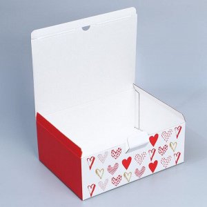 Коробка сборная «Люблю», 26 х 19 х 10 см