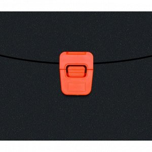 Папка портфель А4, 700 мкм, 1 отделение, Calligrata, чёрный с оранжевыми элементами отделки